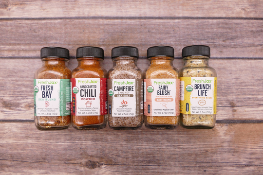 Freshjax Organic Spices Campfire Sampler 5 Pack Gift Set
