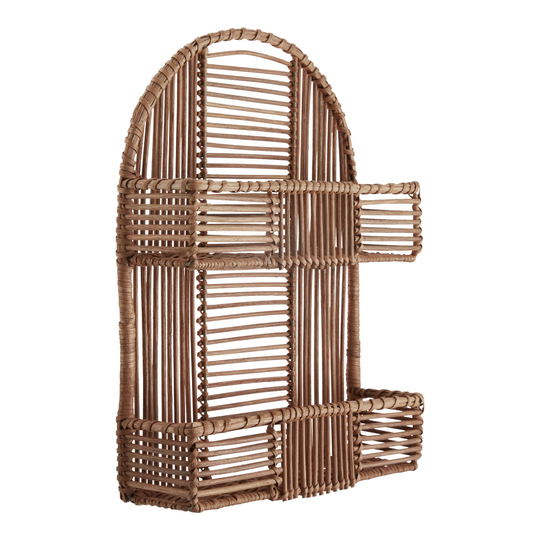 Natural Rattan 2 Tier Countertop Spice Rack - Natural Fiber by World Market