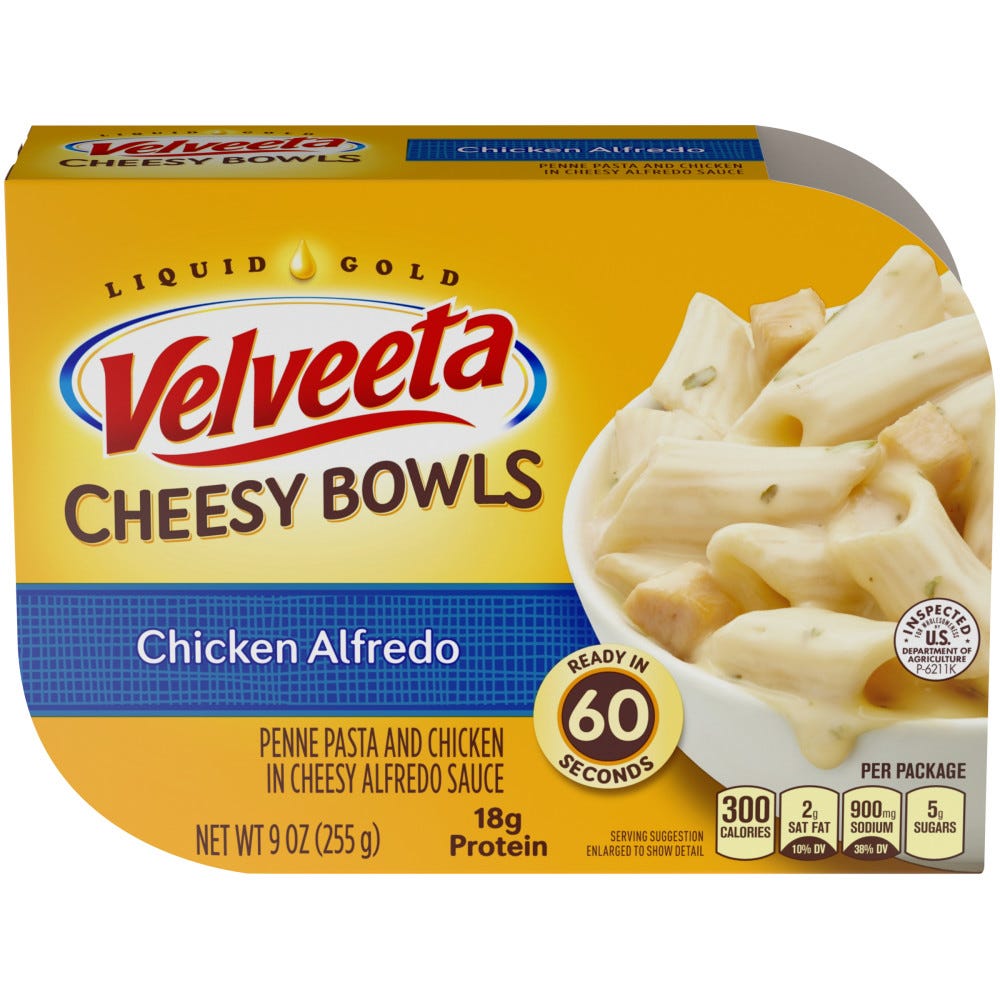 Velveeta Cheesy Bowls Chicken Alfredo - 9 oz