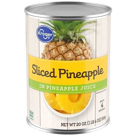 Kroger Sliced Pineapple in Pineapple Juice - 20.0 oz