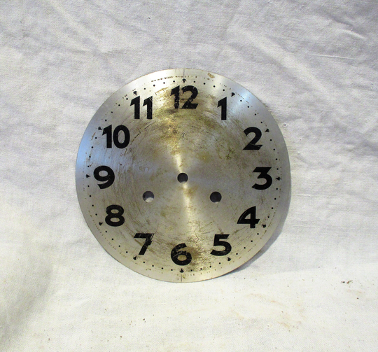 Clock Face, Vintage Machine Age Era, Ungman's, With Stylized Arabic Numerals