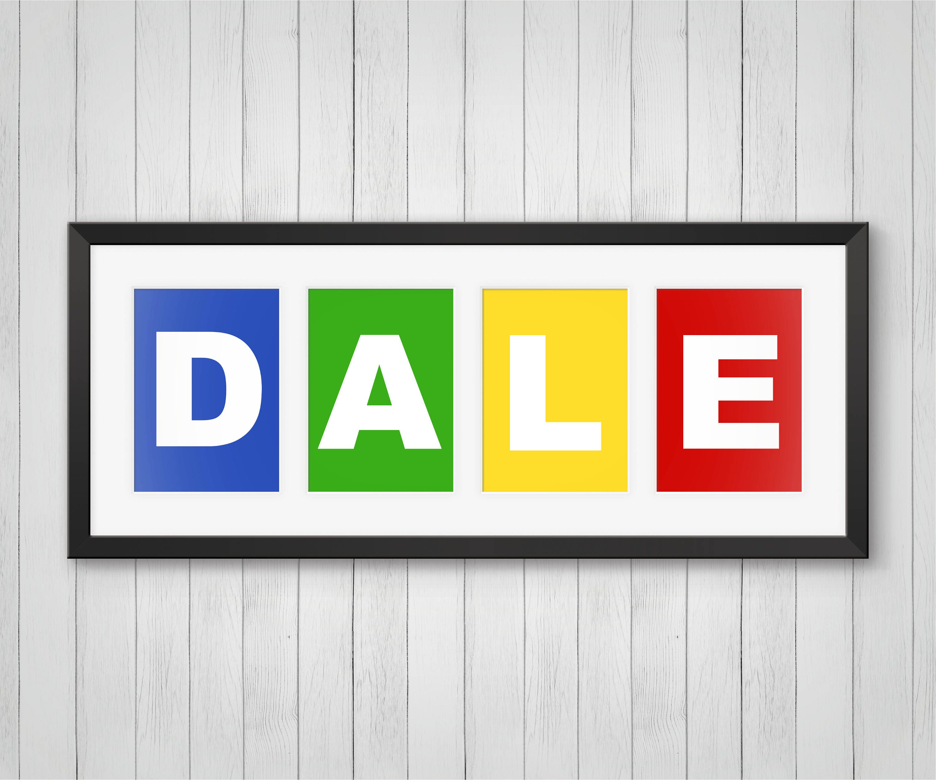 Personalized Name Print, Little Boys Room Decor, Baby Girl Nursery