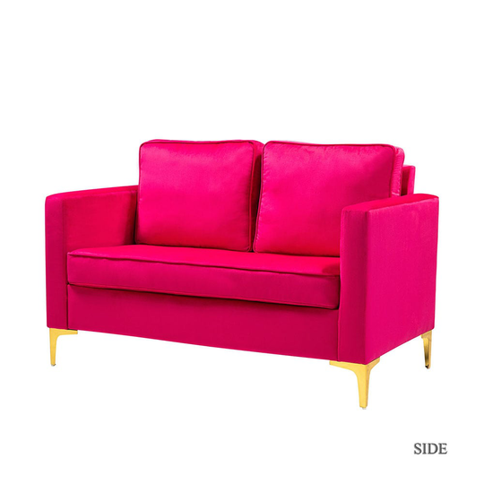 14 Karat Home Casual Fushia Polyester/Blend Sleeper in Red | SFMSY0083-FUSHIA