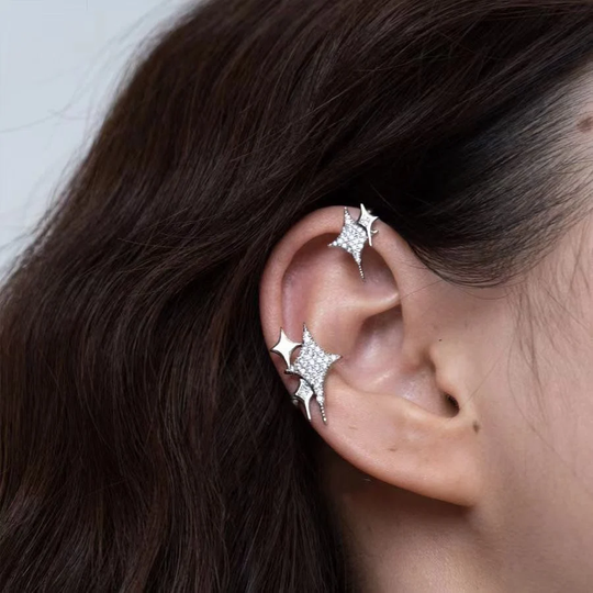 Stars Ear Cuff| Star Ear Cuff| Jacket | Celestial