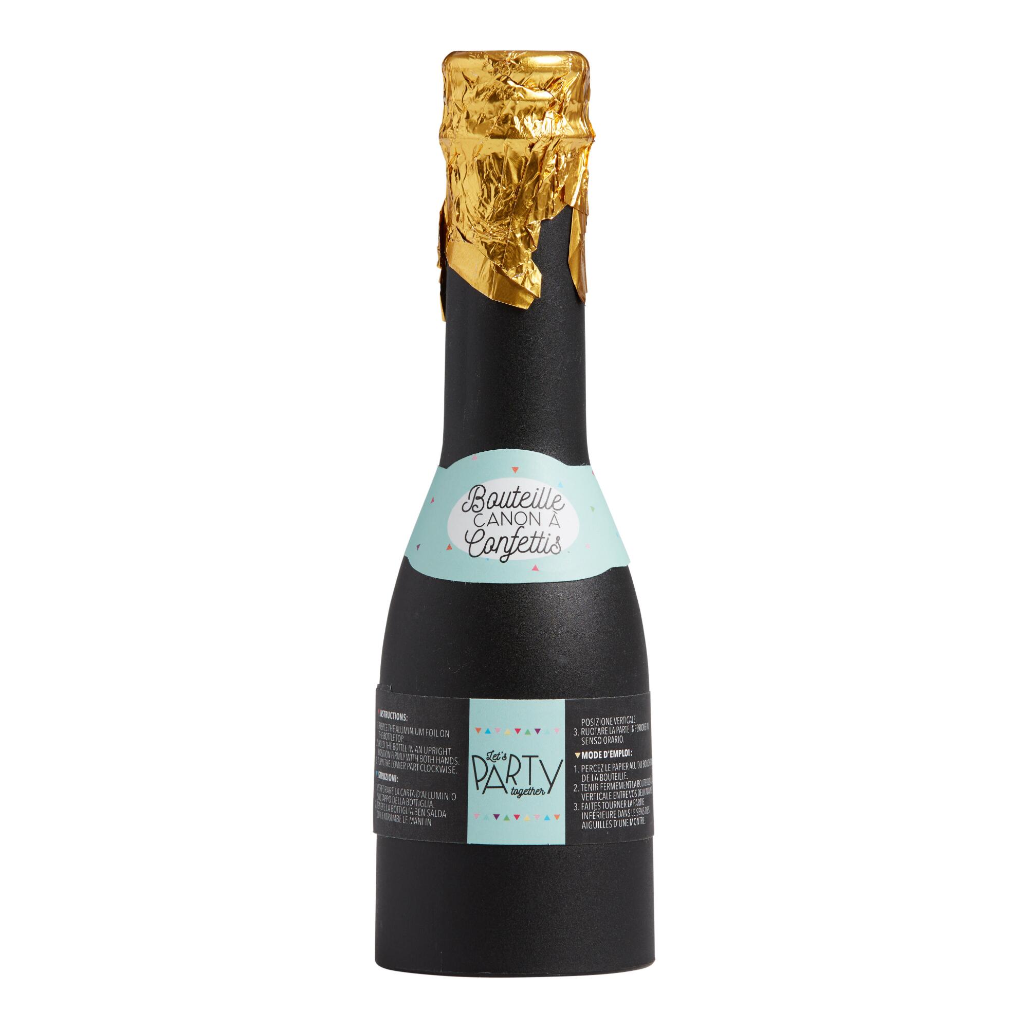 Champagne Bottle Party Popper Set Of 2: Multi by World Market