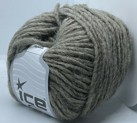 Etno Alpaca #69352 Taupe Brown - Ice Merino Wool Acrylic Blend Yarn 50 Gram 82 Yards Weight Group #5 Bulky