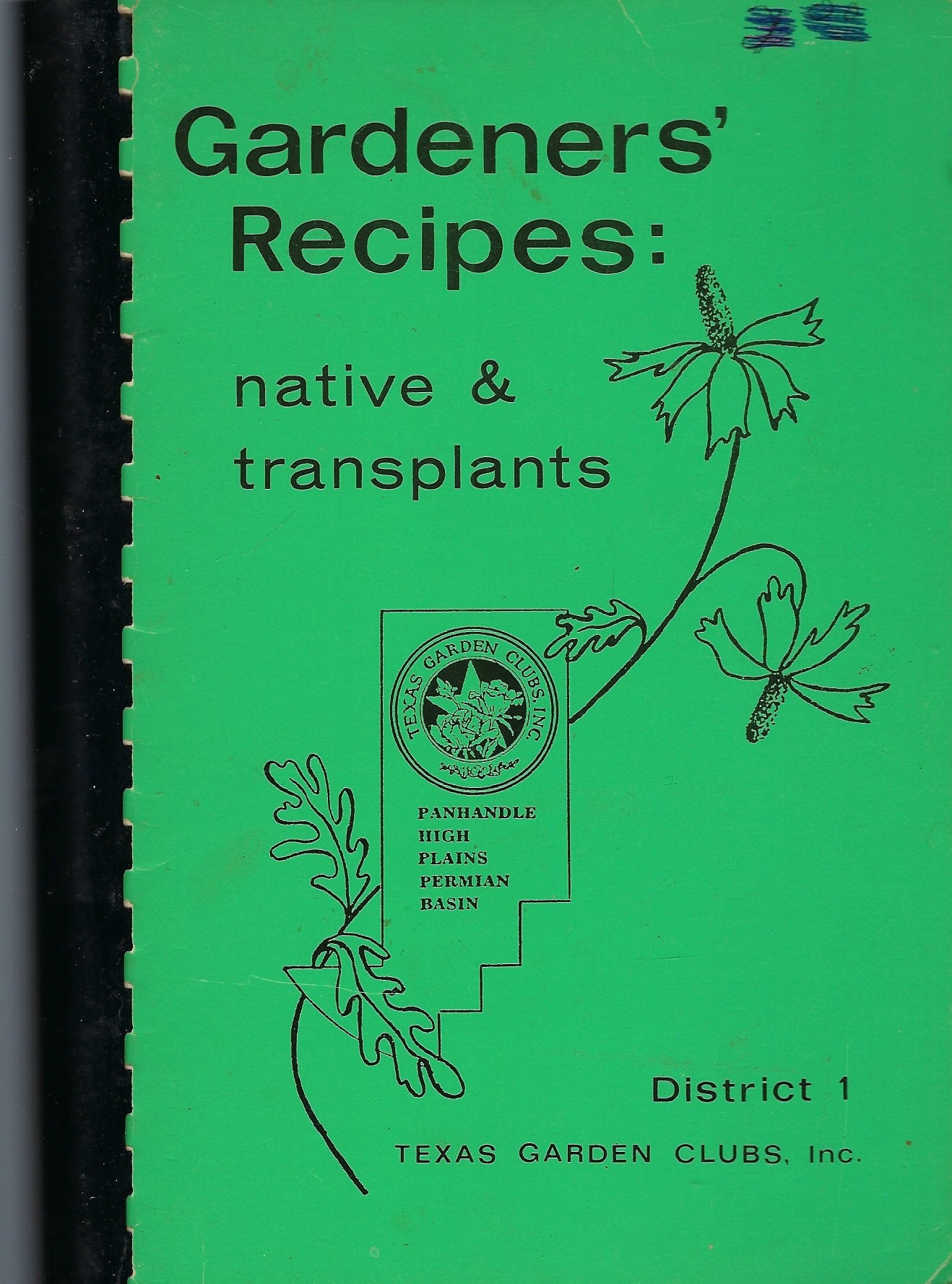 Amarillo Odessa Midland Lubbock Big Spring Texas Vintage 1986 Garden Clubs Gardeners Recipes Cookbook Tx Favorites Collectible Rare Book
