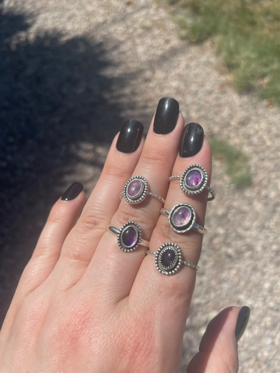 Dainty Amethyst Ring