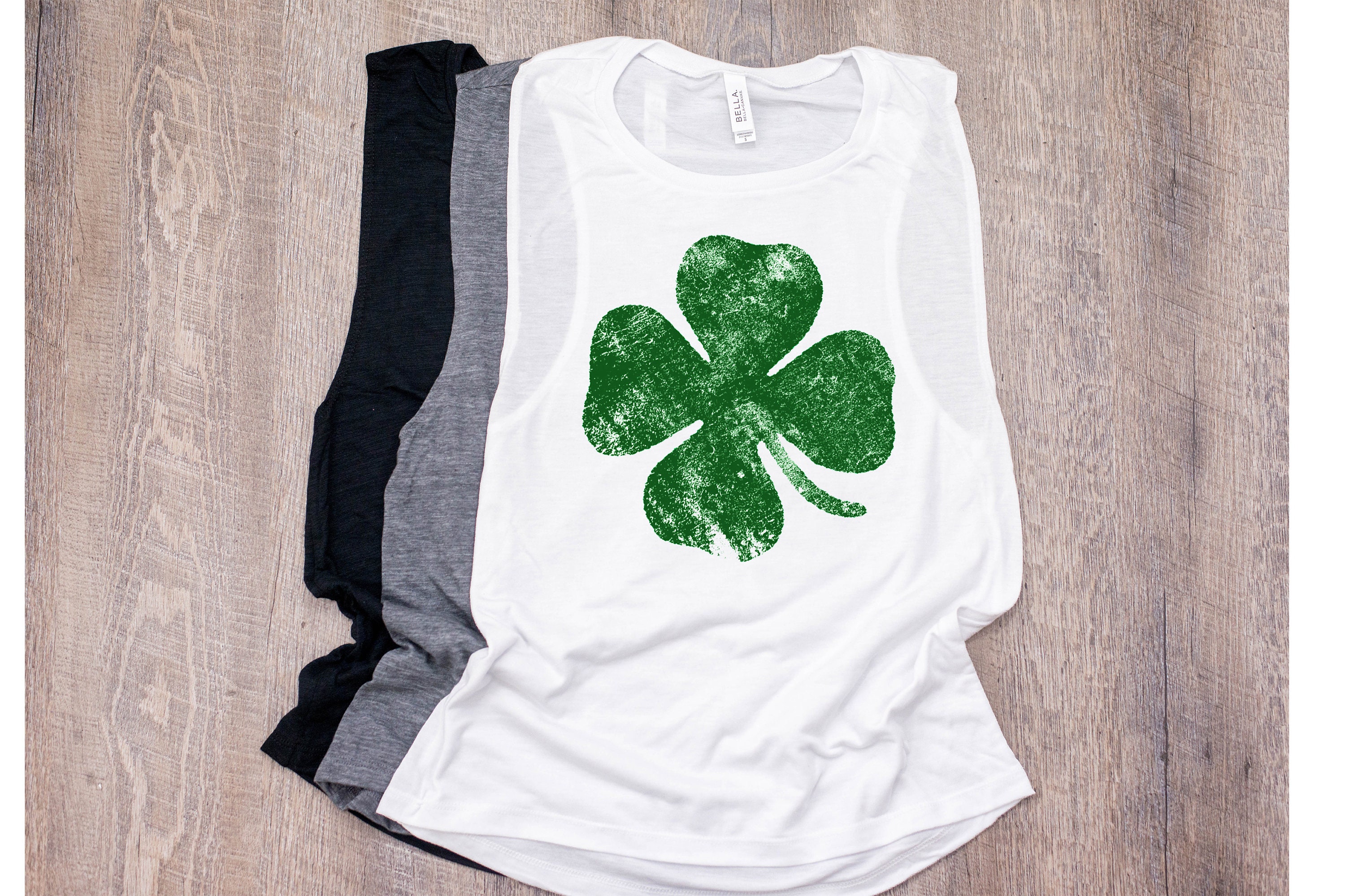 St Patricks Day Tank Womens, St Pattys Tanks, Shamrock Muscle Top For Women , Running Top, Free Shipping On Our Lucky Irish Tees