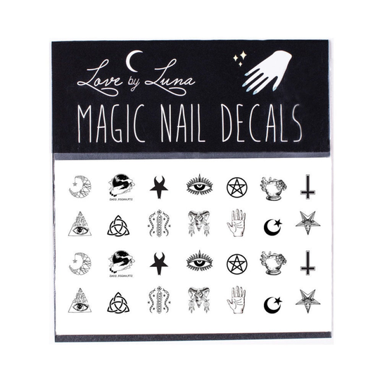 Occult Nail Decals/Symbols Decal Witch Magic Wraps Tattoo Designs Witchy