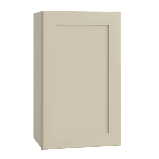 Luxxe Cabinetry Norfolk 21-in W x 30-in H x 12-in D Blended Cream Painted Door Wall Fully Assembled Semi-custom Cabinet (Shaker Door Style)