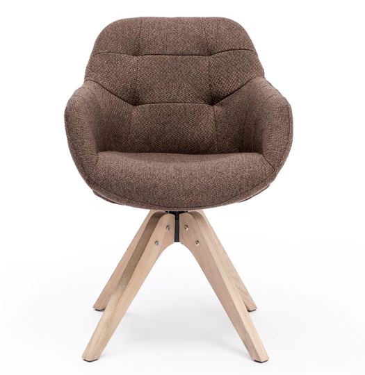 KINWELL Casual Coffee Blend Contemporary Accent Chair in Brown | MLA000681-COFFEE