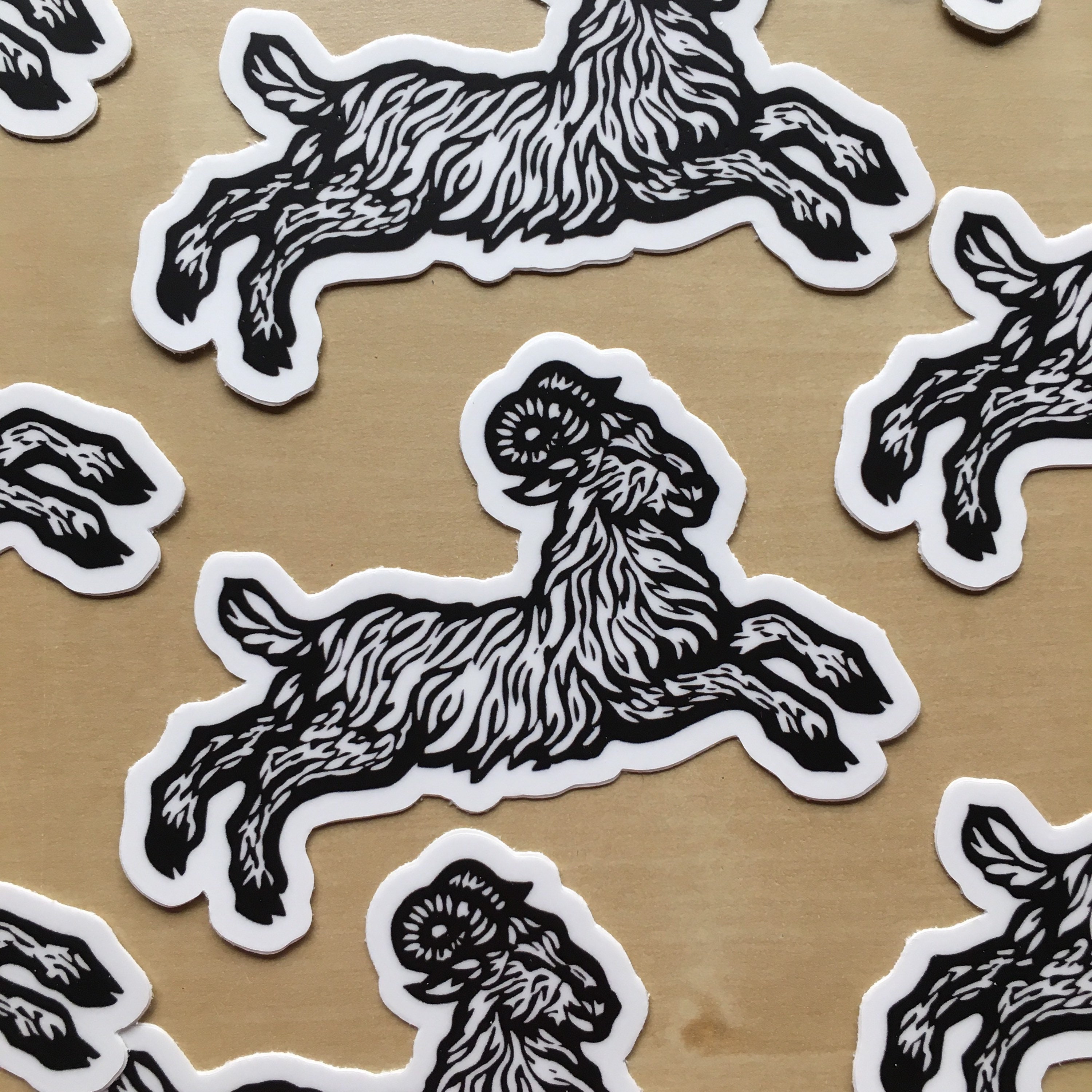Aries Ram Sticker Indoor Outdoor Uv Resistant Vinyl