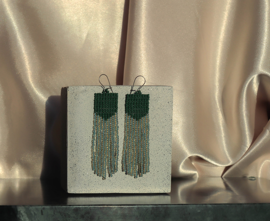 Margarita Handwoven Beaded Jewelry/Seed Beads Statement Earrings