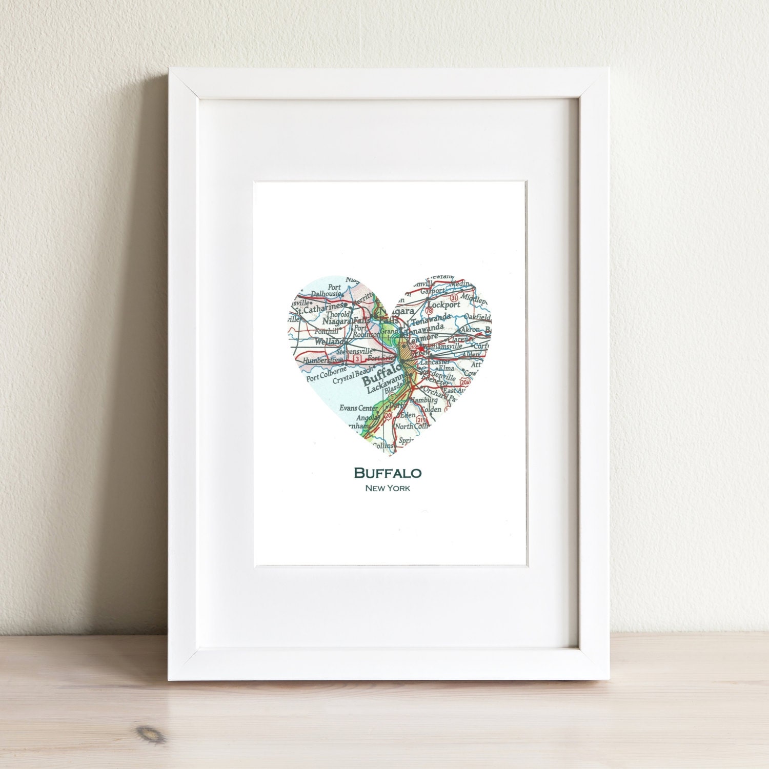 Custom Heart Map Fine Art Print. Print Only. No Frame. You Select Any City Worldwide. Personalized Text. Bucket List. Travel Wedding Gift