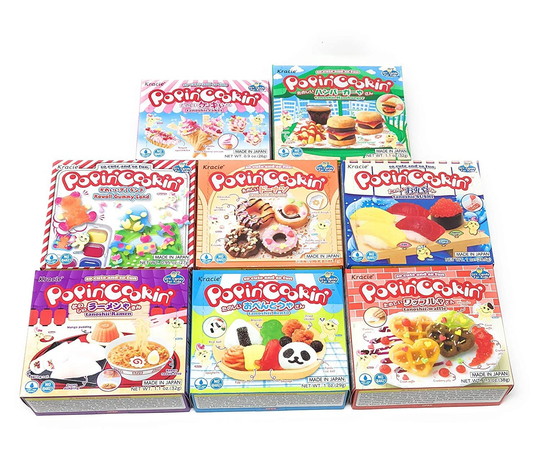 Japanese Kracie Popin Cooking Diy Candy Kits |Bento Box, Ice Cream, Donut, Ramen, Hamburger| No Bake Just Add Water | English Instructions