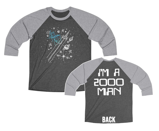 Ace Frehley I'm A 2000 Man Tri-Blend 3/4 Raglan Tour Shirt