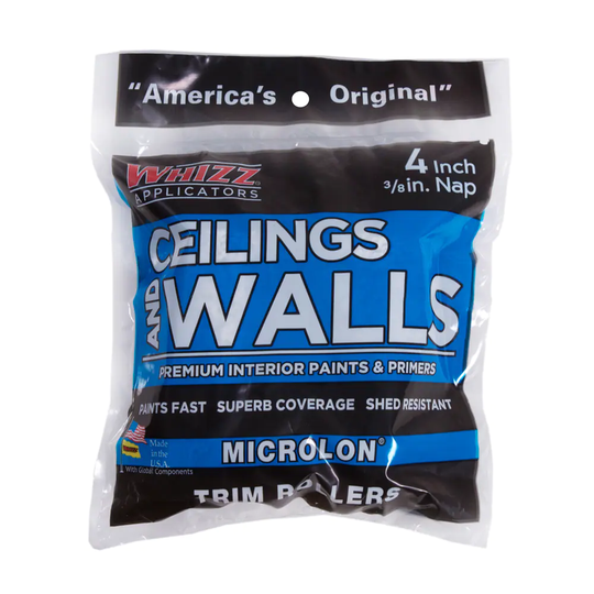 WHIZZ MICROLON Ceilings and Walls 2-Pack 3/8-in Nap Trim Woven Synthetic Blend Paint Roller Cover | 96571