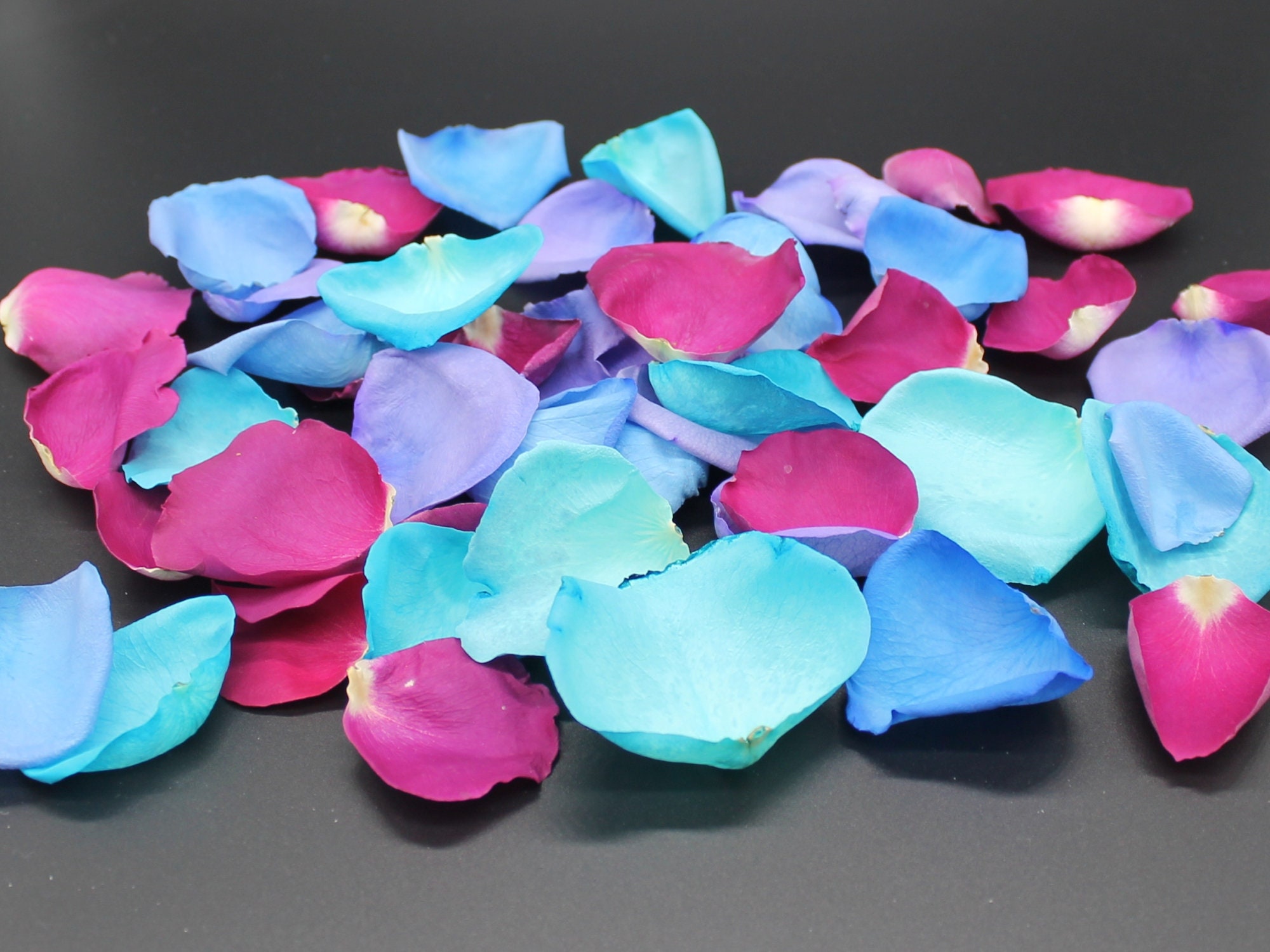 Freeze Dried Rose Petals, Mermaid Blend, Real Rose Petals, Perfectly Preserved