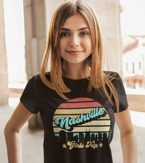 Nashville Girls Trip Shirt Bachelorette Sister Shirts Country Bride Weekend Sisters Skyline