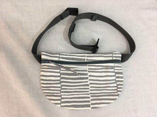 Basketweave Flat Zipper Fanny Pack, Waist Festival Bag, Hip Pouch, Bum Bag