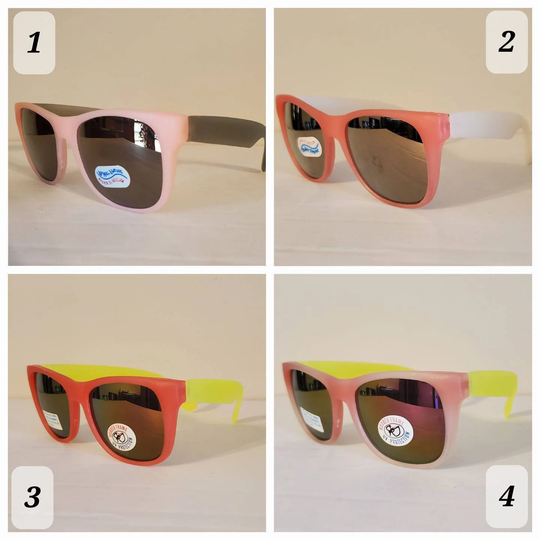 True Vintage Sunglasses // Multicolor Classic Rubber Shades Colorful & Fun From The 80S 90S Party Beach Rave Festival