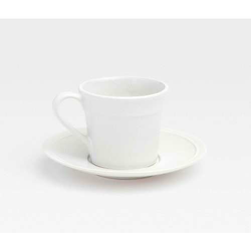 Blue Pheasant Ariana White Cup And Saucer, Pack Of 4