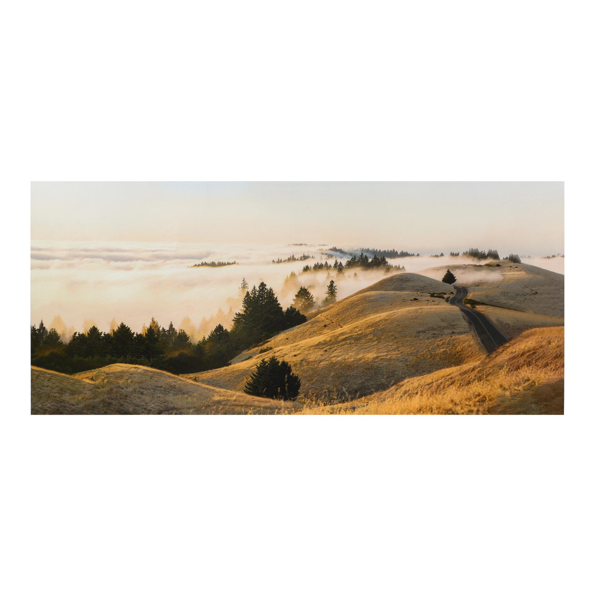 Rolling Fog Hilltops Canvas Wall Art: Multi by World Market