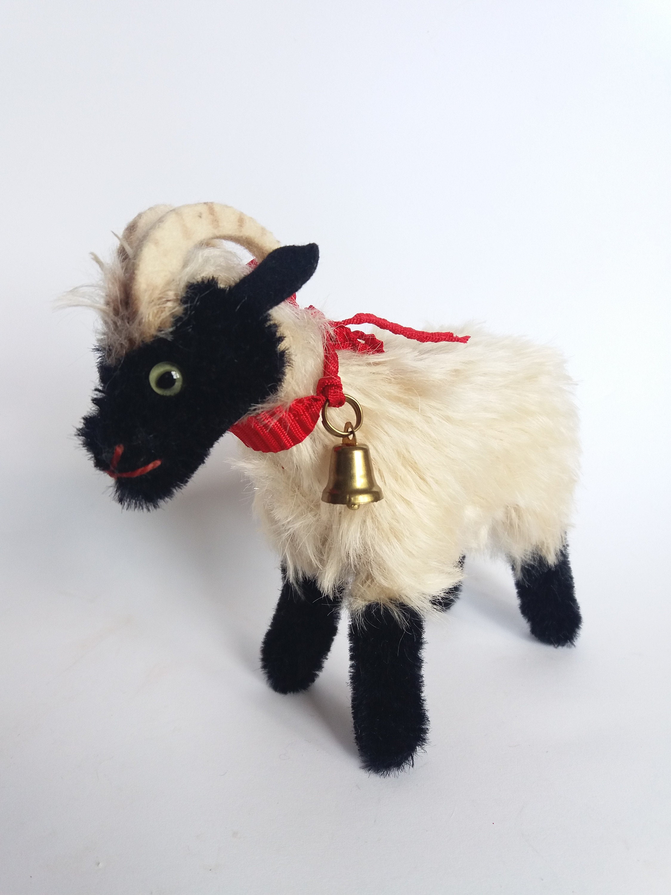 steiff Mohair Snucki Ram Billy Goat Animal Vintage 1960S, No Id