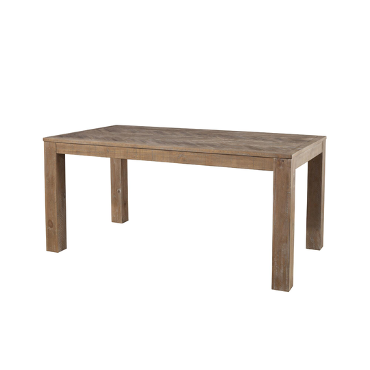 Weathered Pine and Herringbone Keaton Dining Table: Natural by World Market