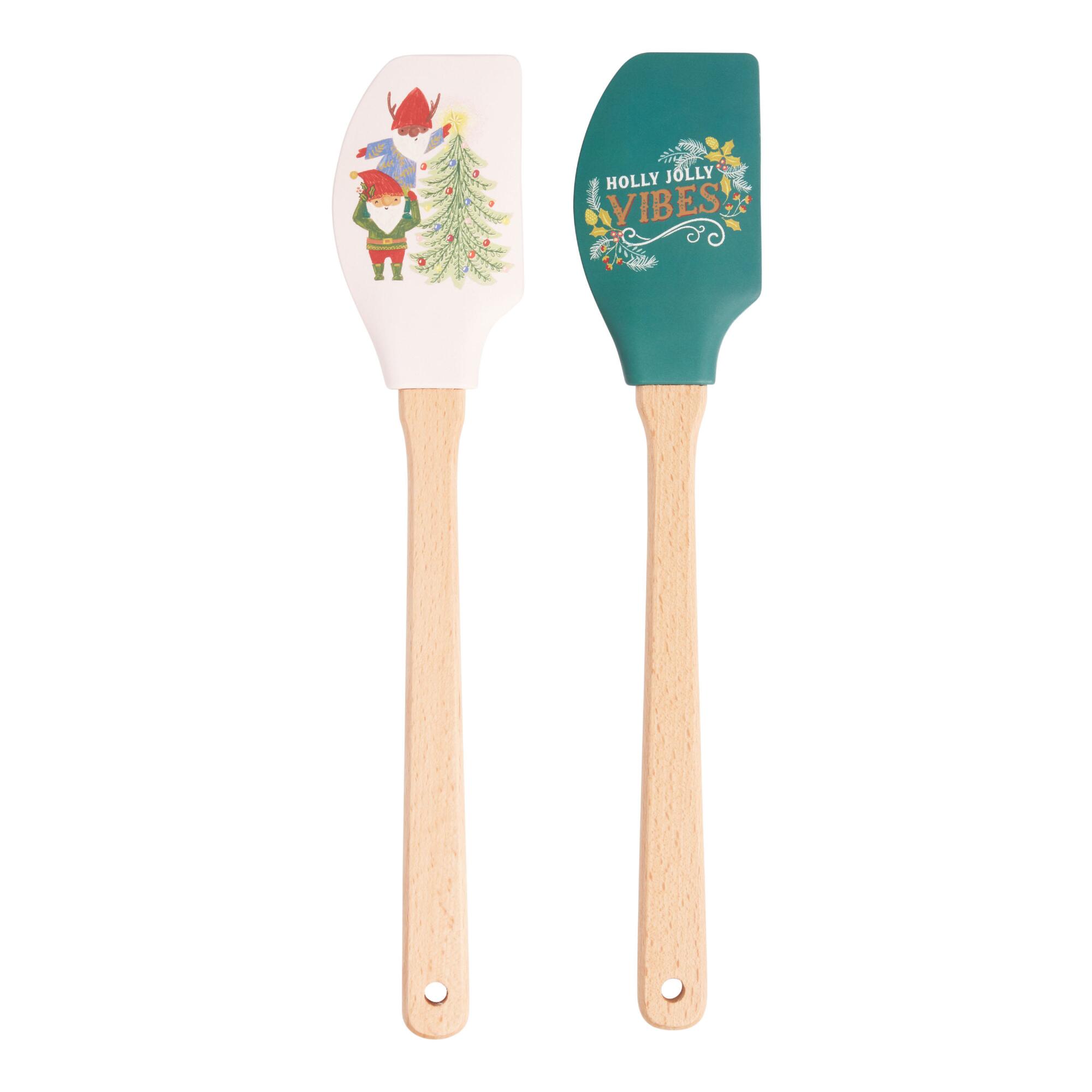 Woodland Magic Silicone and Wood Spatulas Set of 2: Multi by World Market
