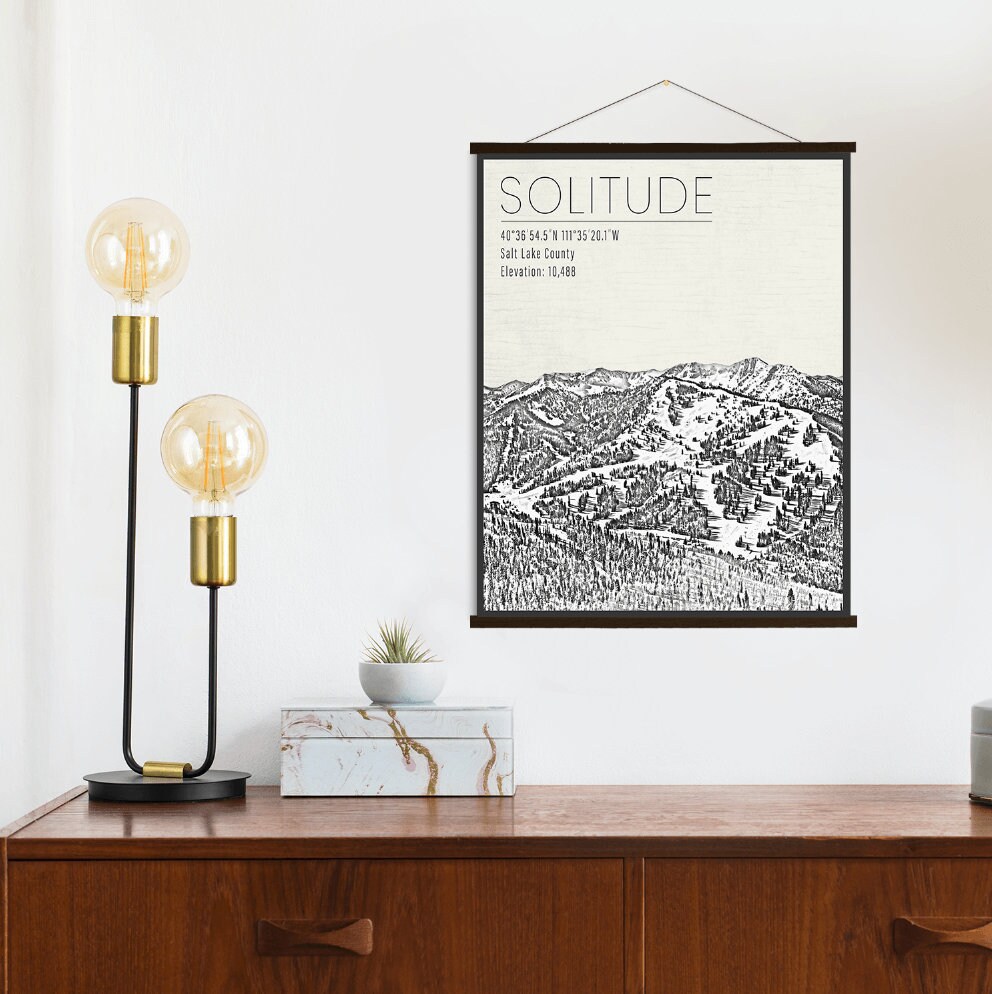 Solitude Utah Mountain Ski Resort Print | Hanging Canvas Of Printed Marketplace