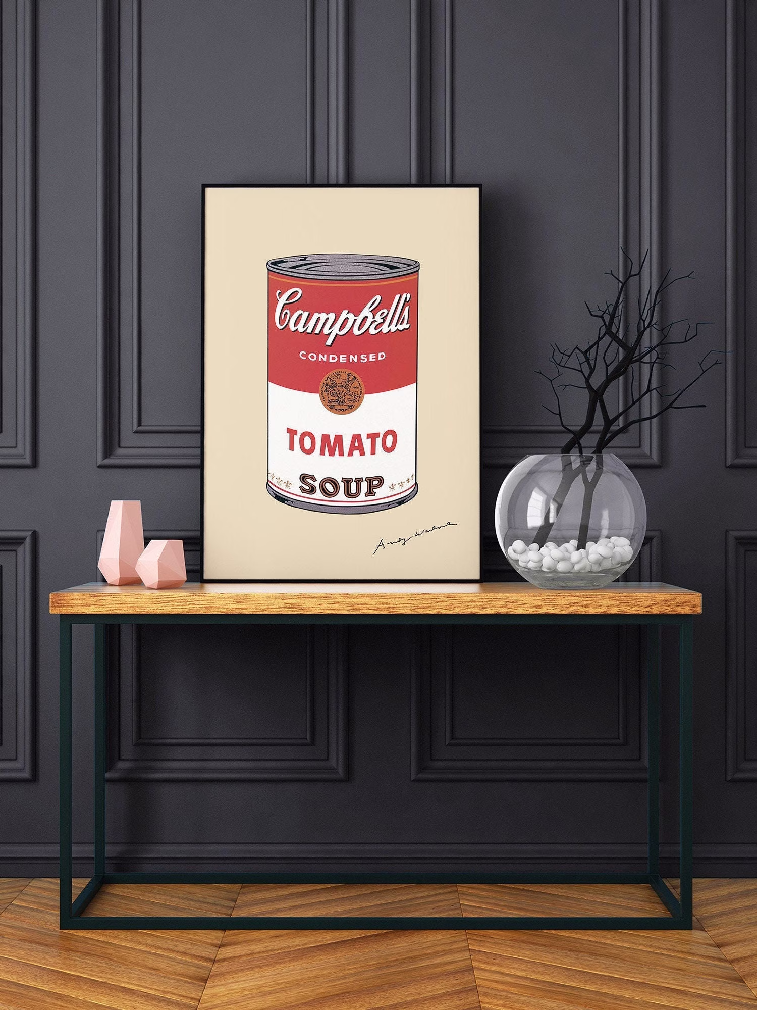 Andy Warhol Campbell's Pop Art Tomato Soup Print Exhibition Poster, Wall