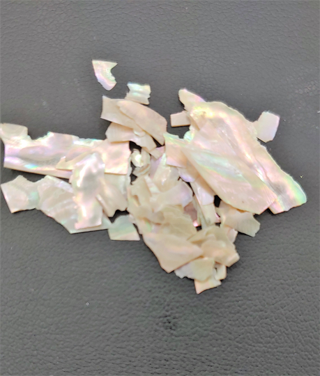 Cream Abalone Chips, Approx 2G in Jar, Nail Art, Micro Applications, Resin
