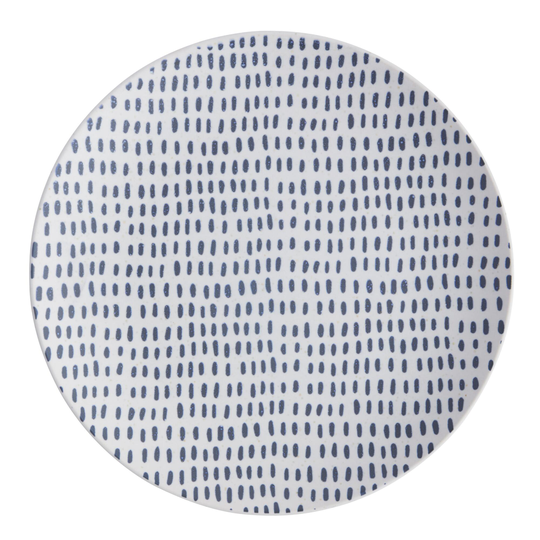 Blue And White Dot Raia Salad Plate - Stoneware by World Market