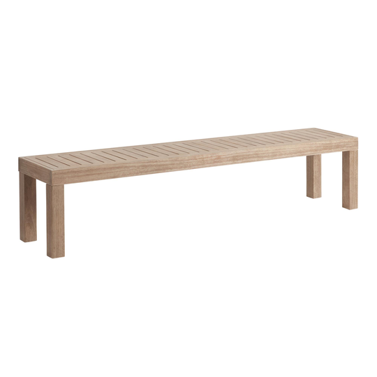 Light Brown Eucalyptus Segovia Outdoor Patio Dining Bench - Wood by World Market