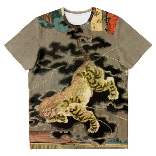 Utagawa Kuniyoshi The End Antique Vintage Woodblock Print Japanese Ukiyo-E Edo Clothing Graphic Art Tee T Shirt