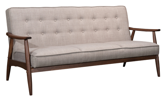 Zuo Modern Rocky Modern Putty Polyester/Blend Sofa in Off-White | 100533