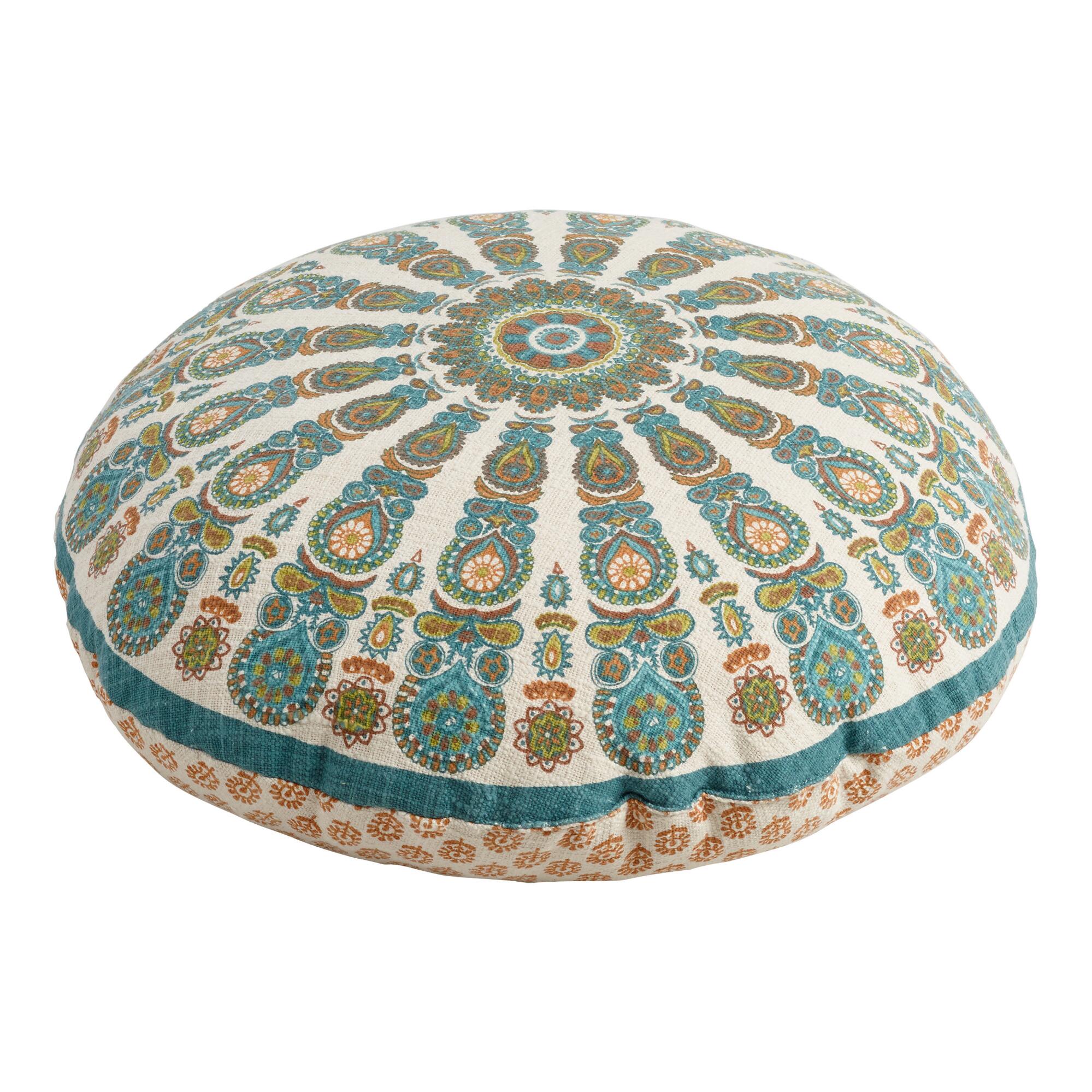 Round Medallion Floral Floor Cushion by World Market