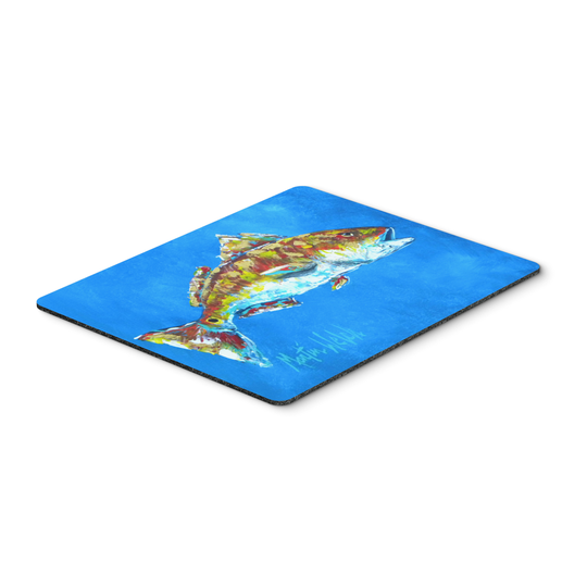 Caroline's Treasures MW1098MP Fish - Red Fish Seafood Two Mouse Pad, Hot Pad or Trivet, Large, multicolor