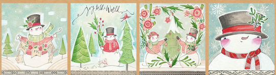 Snow Fun - From Cori Dantini For Blend Snowmen Panels | 112.124.01.1 1 Yard 9.95 Dollars