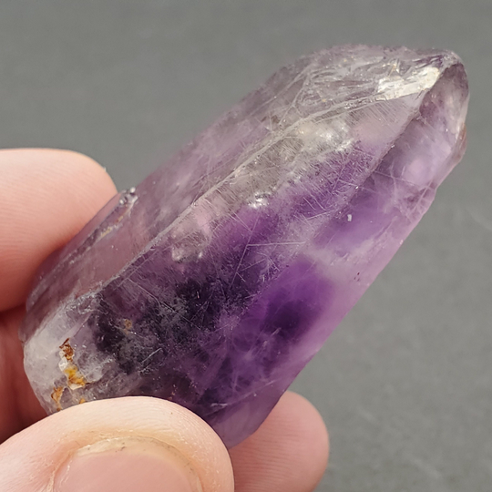 Tutu Cliffs Amethyst Crystal Point With Etchings, 42.2 Grams