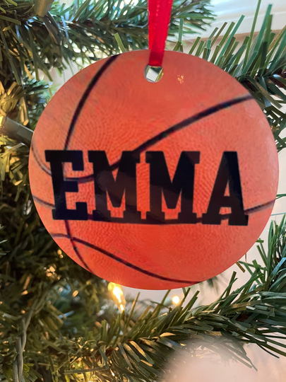 Personalized Basketball Ornament
