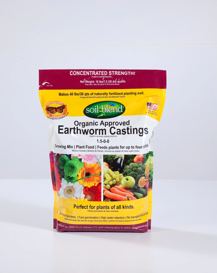 Soil Blend Earthworm Castings 10-lb Organic Compost | SBB10