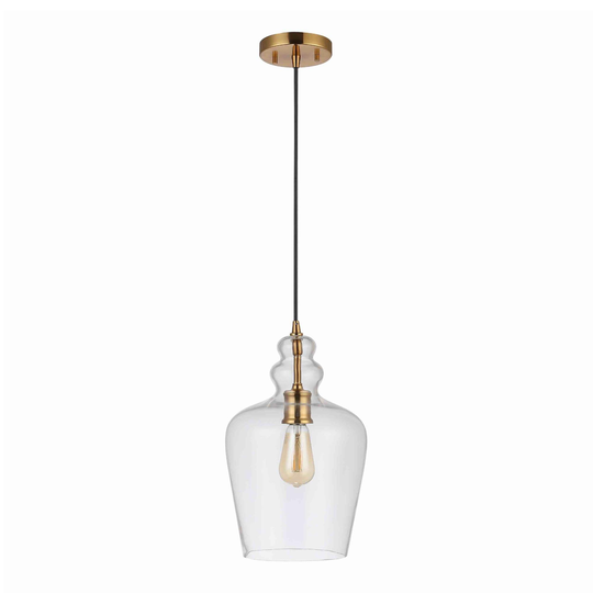 Glass Goblet Catlen Pendant Lamp: Metallic by World Market