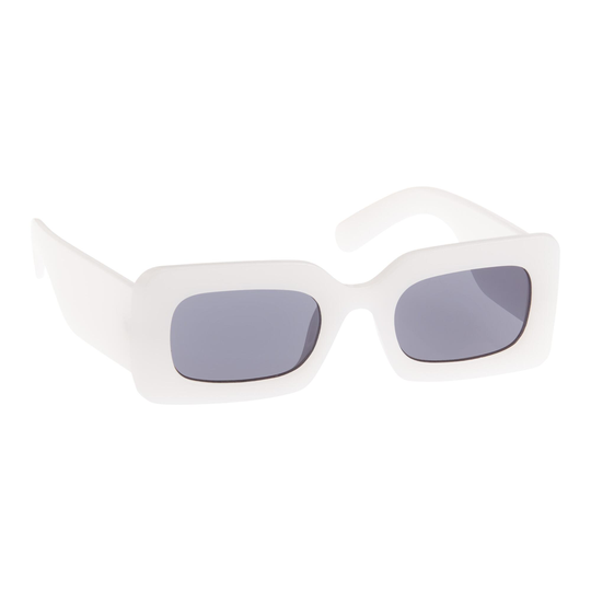 White Square Chunky Recycled Sunglasses by World Market