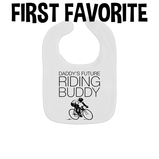 Daddy's Future Bicycle Riding Buddy Baby Bib