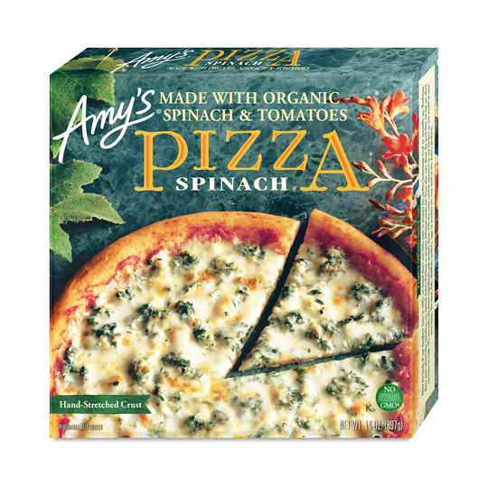 2-Pack Amy's Spinach Pizza 14 oz box