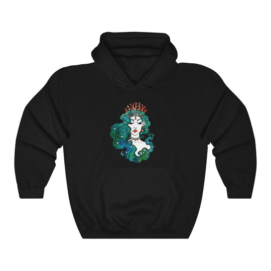 Thug Mermaidd Hoodie | Unisex Heavy Blend Hooded Sweatshirt Manifestation Hoodie Affirmation