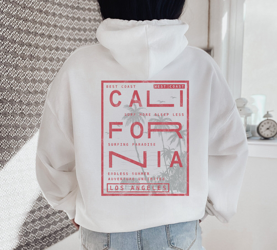 California West Coast Best | Personalized Gift For Her Custom Design Graphic Unisex Heavy Blend Hooded Sweatshirt